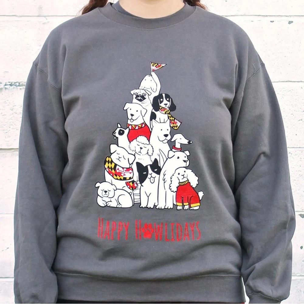 🆕 Happy Howlidays Tree (Coal Grey) / Crew
Sweatshirt - Picture 3 of 4